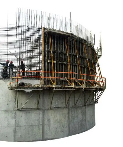 Sistema de encofrado de muro circular STEN