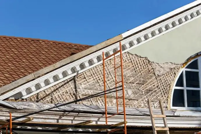 Andamio para acabados de construcción