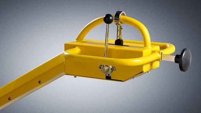 Palanca ergonómica con parada de seguridad